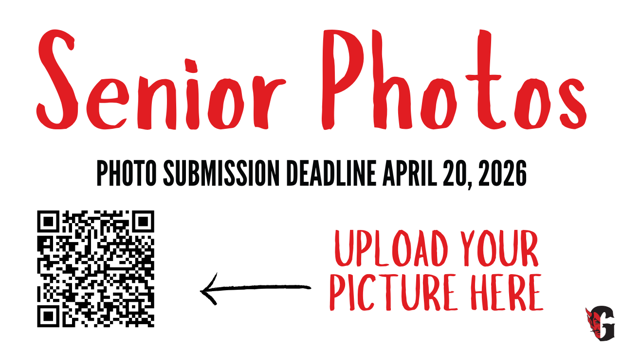 Senior portraits are due on April 20